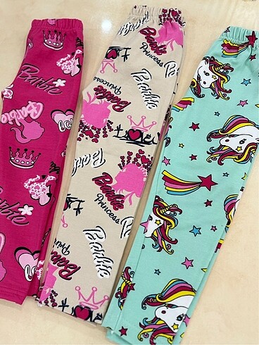 Barbie Unicorn Ponny tayt kız çocuk 3-4-5-6 yaş