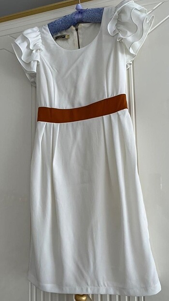 s Beden Kadın elbise beyaz 36 - S beden kısa elbise