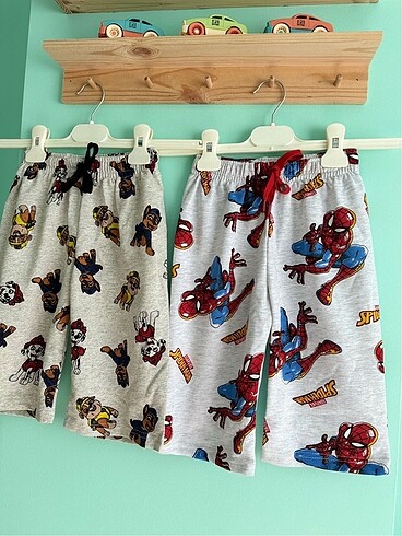 Diğer 6-7-8-9-10 yaş pawpatrol spiderman şort erkek çocuk