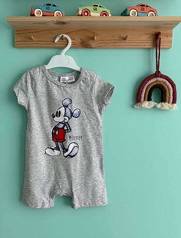 6-9 ay Lc Waikiki mickey mouse çıtçıtlı tulum