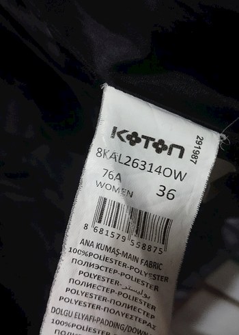 s Beden kahverengi Renk Kahverengi Kamuflajlı Kadın Kışlık Mont