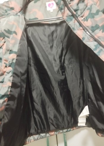 Kahverengi Kamuflajlı Kadın Kışlık Mont - Görsel 5