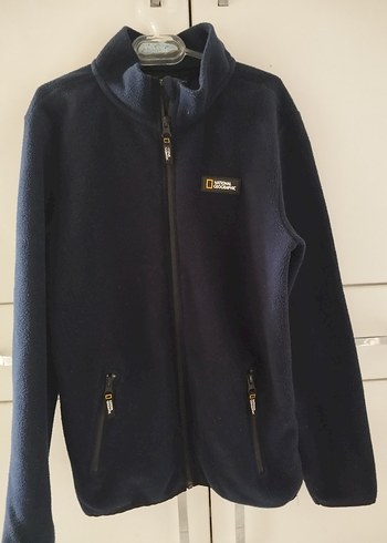 National geographic unisex çocuk Lacivert Fermuarlı Polar Ceket - Görsel 3