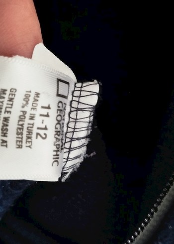 National geographic unisex çocuk Lacivert Fermuarlı Polar Ceket - Görsel 5