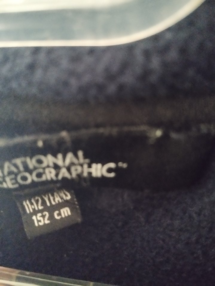 National geographic unisex çocuk Lacivert Fermuarlı Polar Ceket - Görsel 4