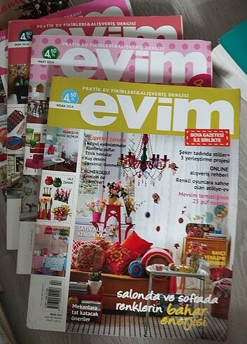  Beden 13 adet Evim dergisi