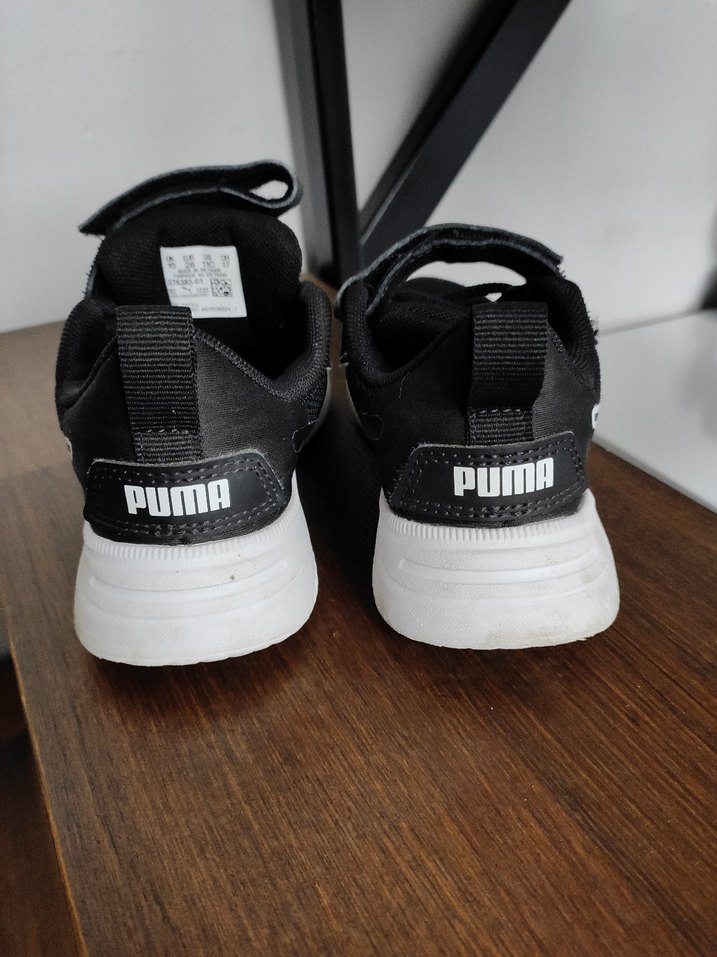 Siyah Cırtlı Erkek Çocuk Spor Ayakkabı - Görsel 3