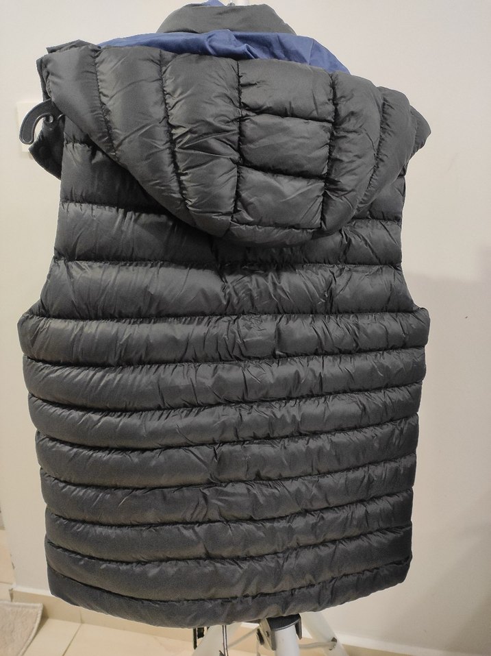 Siyah Erkek Kapüşonlu Şişme Yelek - Görsel 2