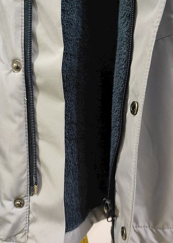 Gri Erkek Çocuk Yağmurluk ceket - Görsel 4