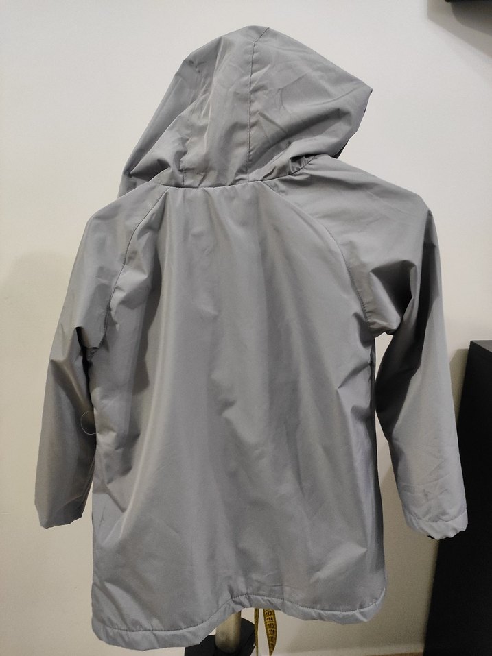 Gri Erkek Çocuk Yağmurluk ceket - Görsel 2