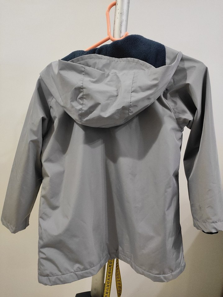 Gri Erkek Çocuk Yağmurluk ceket - Görsel 3