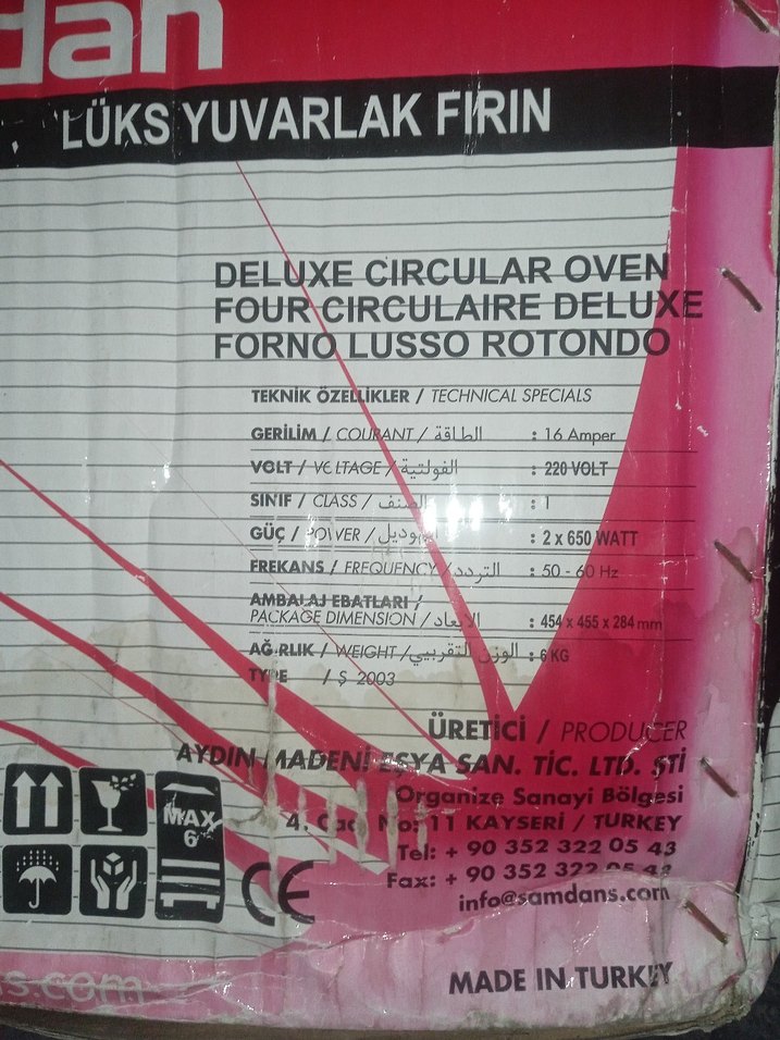 ŞAMDAN DAVUL FIRIN LUKS BUYUK YUVARLAK - Görsel 4
