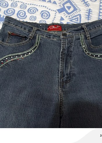 Kadın Gri Denim Kemerli Jean - Görsel 3