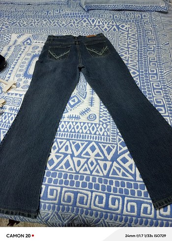 Kadın Gri Denim Kemerli Jean - Görsel 4