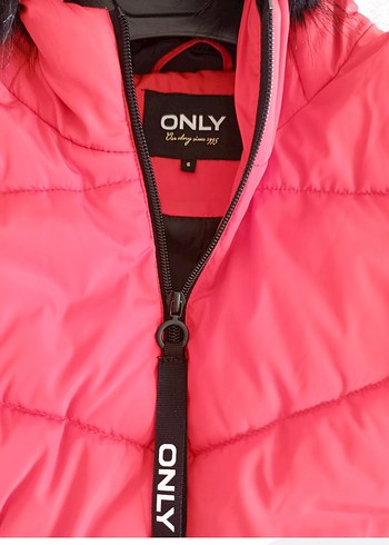 Kürklü Kırmızı Kadın Kışlık mont - Görsel 2