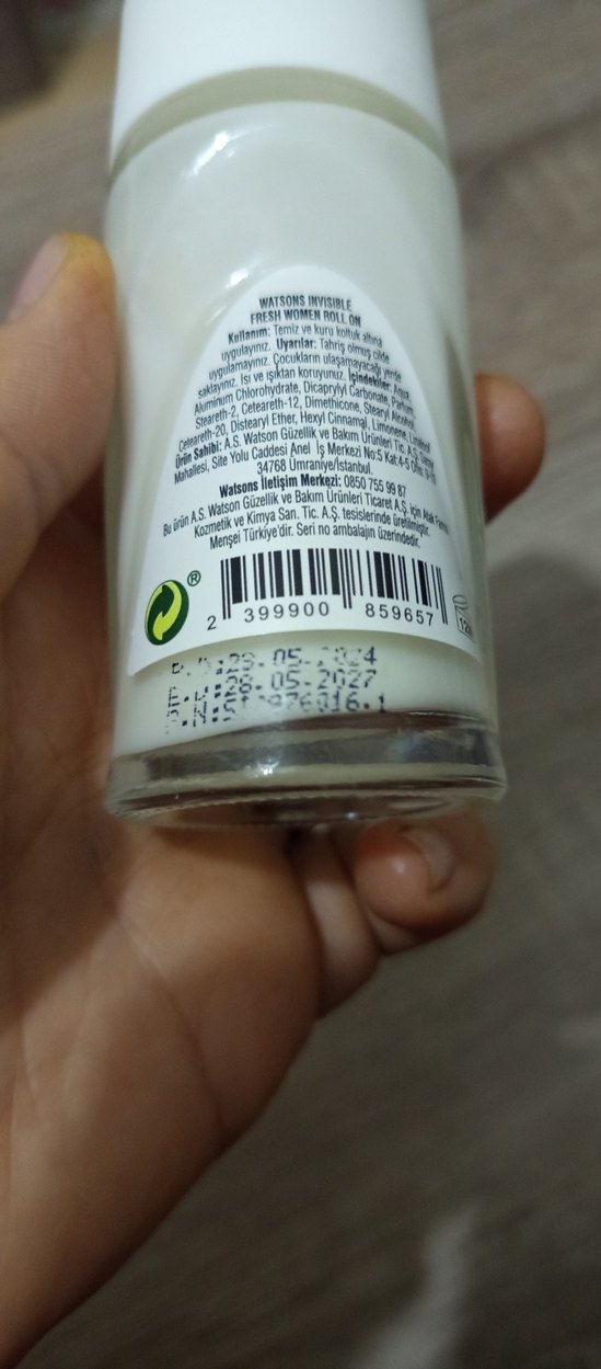 Watsons Invisible Fresh Kadın Roll-On Antiperspirant - Görsel 2