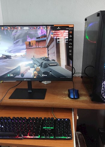 23.8 inç Siyah Monitör OYUNCU MAKİNE DDR 4 - Görsel 6