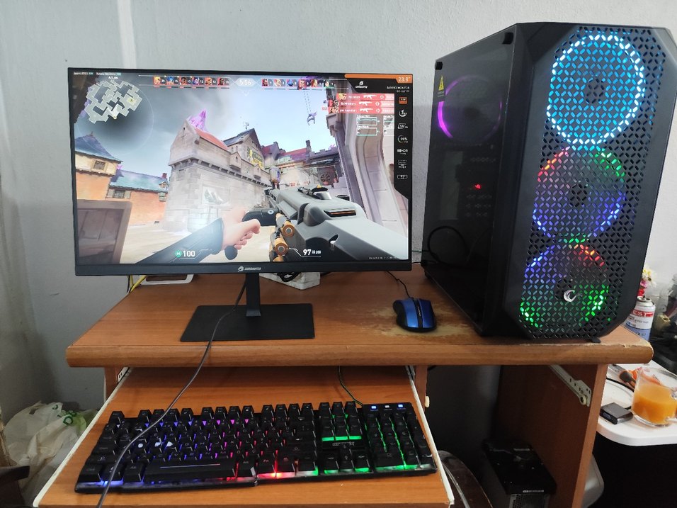 23.8 inç Siyah Monitör OYUNCU MAKİNE DDR 4 - Görsel 2