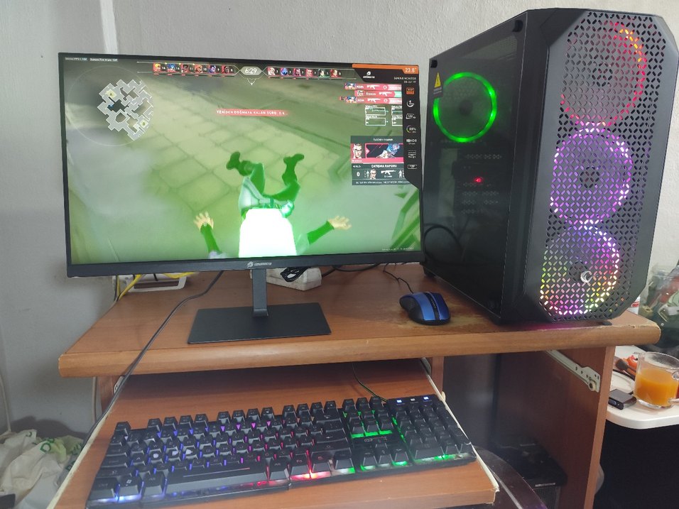 23.8 inç Siyah Monitör OYUNCU MAKİNE DDR 4 - Görsel 5