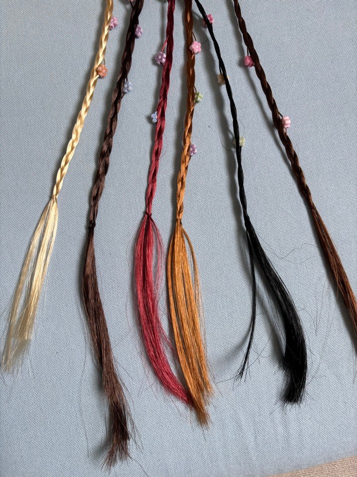 Bohem Çok Renkli Püsküllü Saç Aksesuarı - Görsel 5