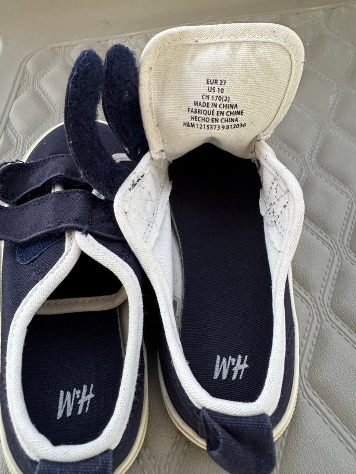 Mavi Gri Erkek Çocuk Spor Ayakkabı Velcro - Görsel 5