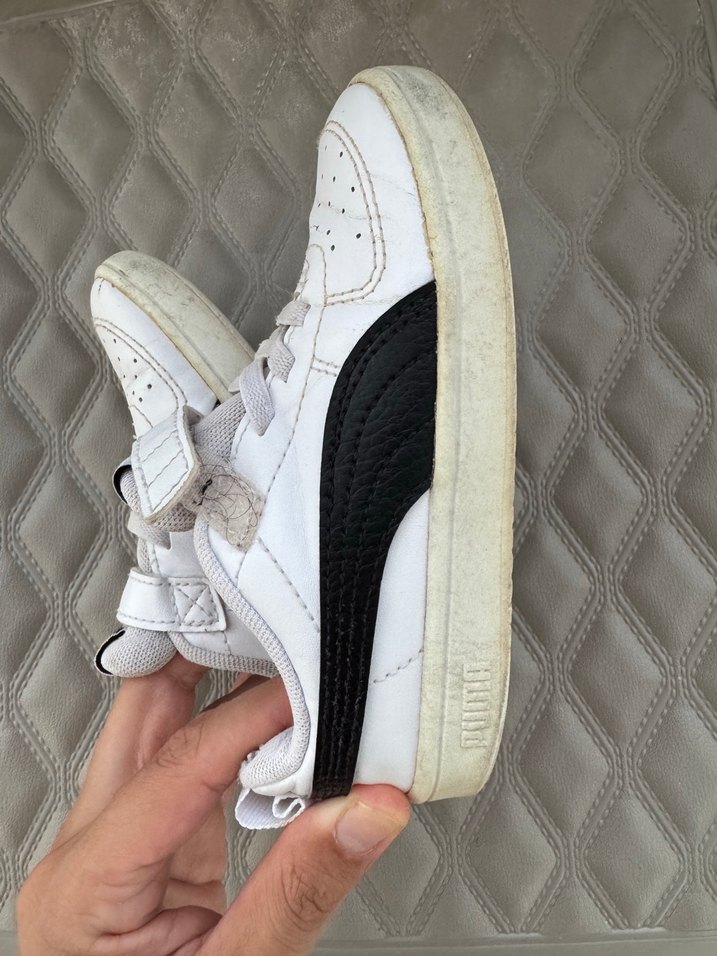 Gri Detaylı Beyaz Erkek Çocuk Spor Ayakkabı - Görsel 2