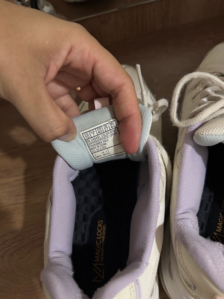 Beyaz Bağcıklı Pastel Renkli Kadın Spor Ayakkabı - Görsel 4