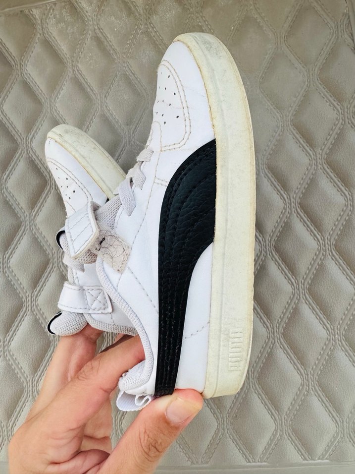 Erkek Çocuk Beyaz Cırtcırtlı Spor Ayakkabı - Görsel 2