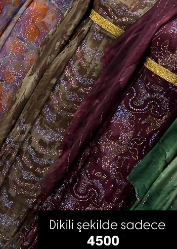 Taşlı Desenli yöresel Uzun Elbise - Görsel 3