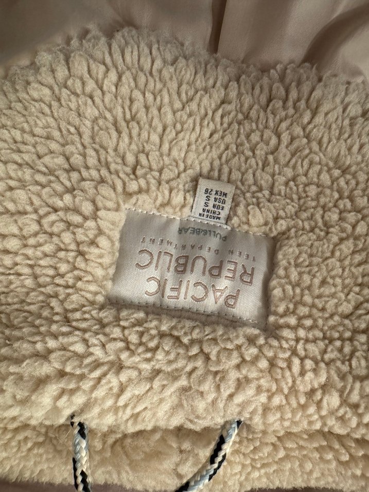 Bej Kısa Kürklü Kadın Ceket - Görsel 4