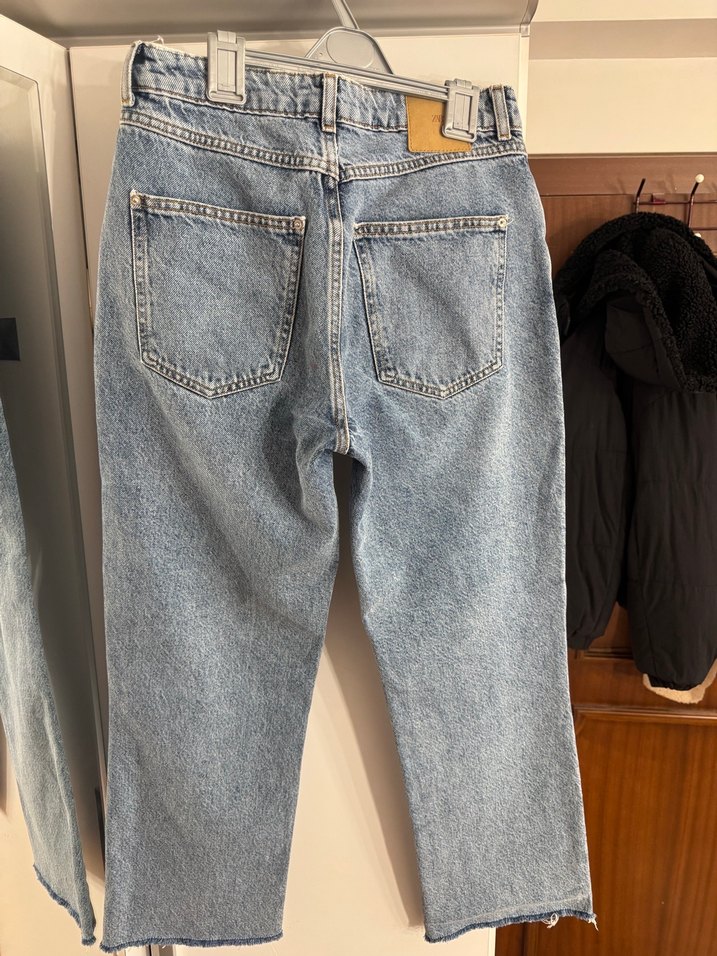 Buz mavisi zara z09 straight jean - Görsel 3