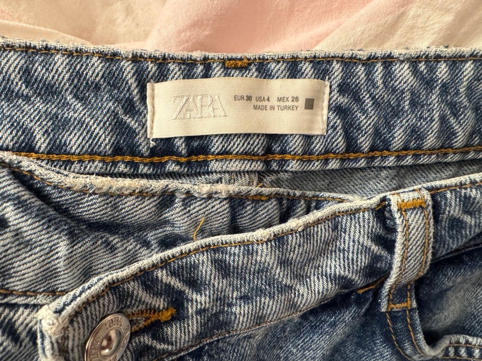 Buz mavisi zara z09 straight jean - Görsel 5