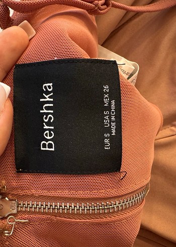 Bershka Pembe Taşlı Askılı Top - Görsel 3