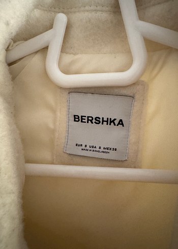Bershka Beyaz Kaşe Ceket - Görsel 3