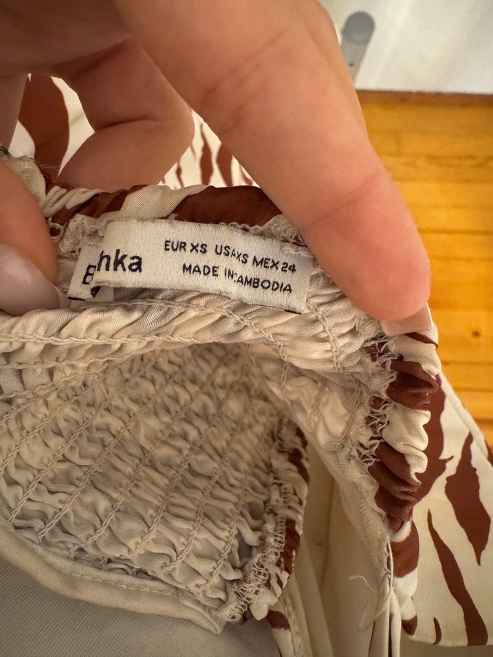 Bershka Zebra Desenli Askılı Korse Top - Görsel 3