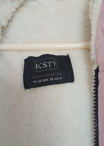 Pembe Kapüşonlu Kısa Kadın Ceket - Görsel 6