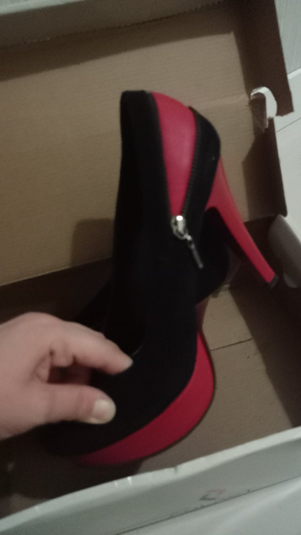 Siyah Süet Tokalı Topuklu Kadın Ayakkabı - Görsel 3