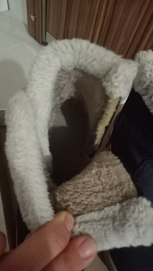 Siyah Kürklü Kadın Dolgu Topuk Bot - Görsel 3