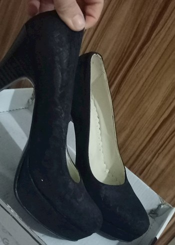 Siyah Platform Topuklu - Görsel 4