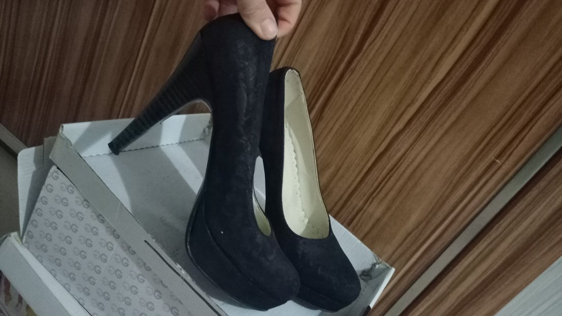 Siyah Platform Topuklu - Görsel 4