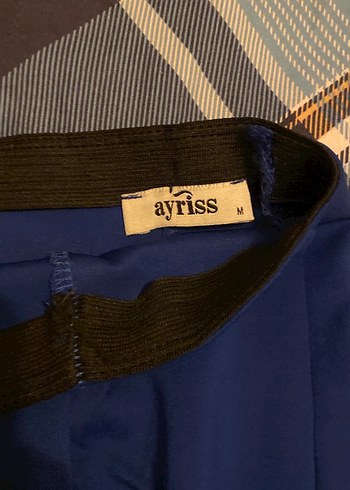 Lacivert Pilili Midi Etek - Görsel 2