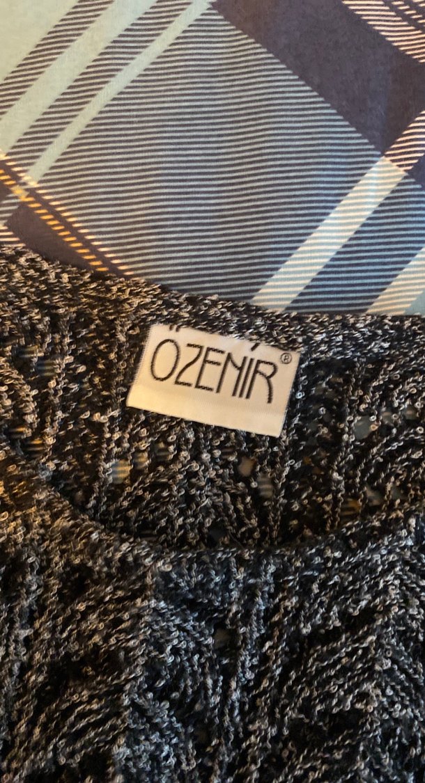 Gri Örgü Kadın Kazak - Görsel 3