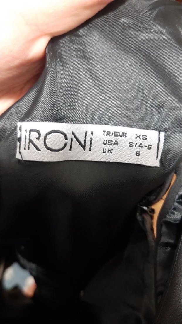 Siyah Dantelli Mini Elbise - Görsel 4