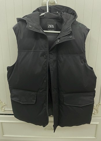Zara Siyah Fermuarlı Erkek Şişme Yelek - Görsel 2