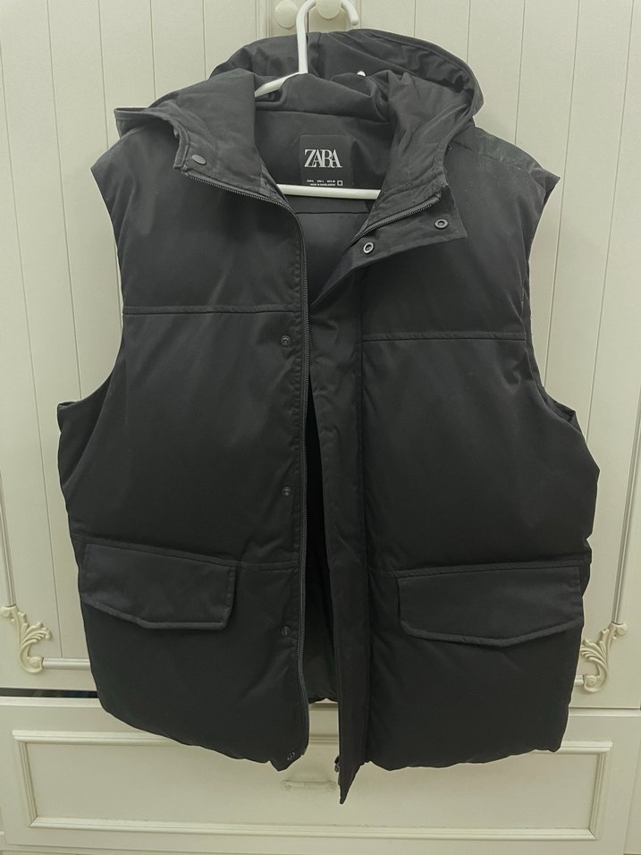 Zara Siyah Fermuarlı Erkek Şişme Yelek - Görsel 2