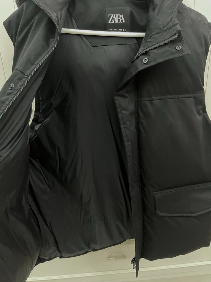 Zara Siyah Fermuarlı Erkek Şişme Yelek - Görsel 3