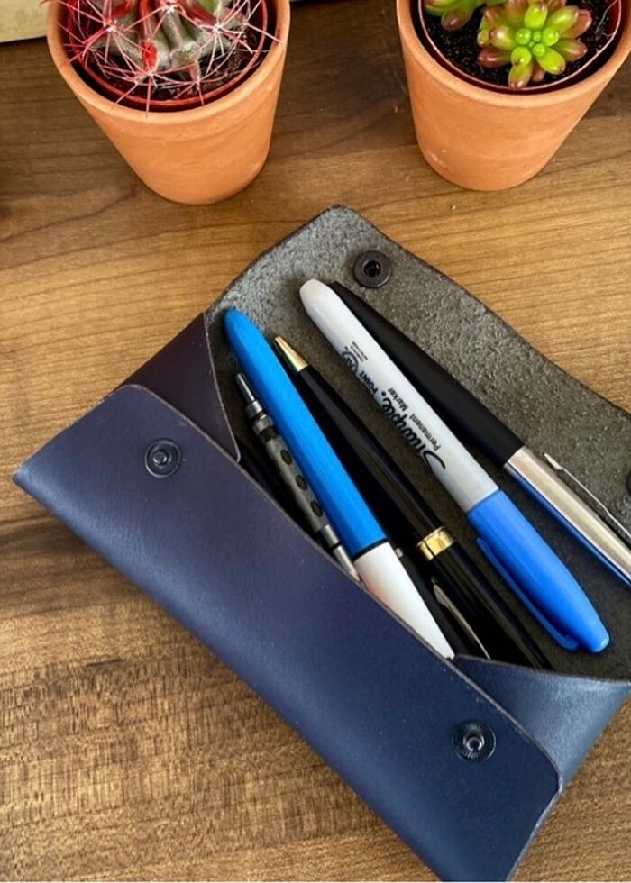 El Yapımı Deri Kalemlik - Görsel 3