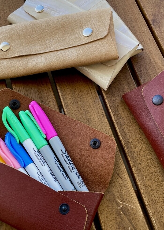 El Yapımı Deri Kalemlik - Görsel 2