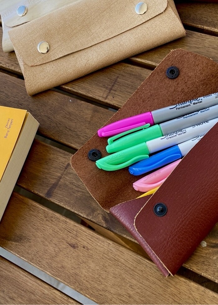 El Yapımı Deri Kalemlik - Görsel 3