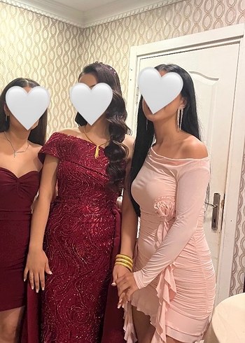 Pudra Pembe  Fırfırlı Mini Elbise - Görsel 2